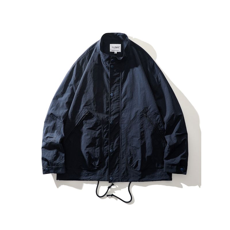 Outdoor Mountain-Style Functional Waterproof Workwear Jacket for Men, Spring and Autumn Loose Fit, Export Men's Casual Stand-Collar Jacket