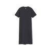 MLB Basic Boston Red Sox Solid Long Side Slit Short Sleeve Dress Women dresses 3FOPB0163-43CGD