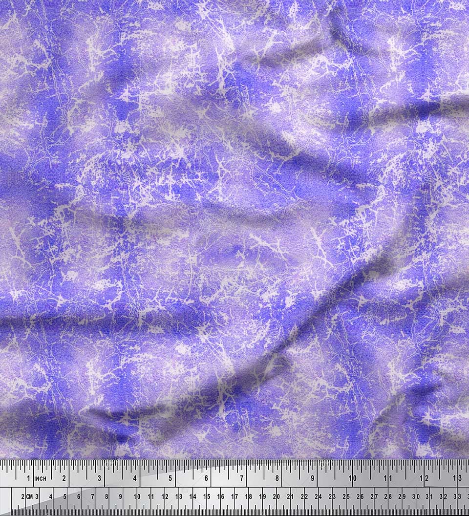 

Soimoi Japan Crepe Satin Fabric Ombre Tie & Dye Texture Print Тканина на метр 42 дюйма 42 Inch Wide - Poly Crepe фіолетовий
