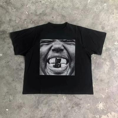 2025 Pełnoetatowy Kanye West Meme T-Shirt Streetwear Tees Casualowe Topy Bawełniane Ubrania Męskie Retro Hip Hop Rap Styl Krótki Rękaw TEE