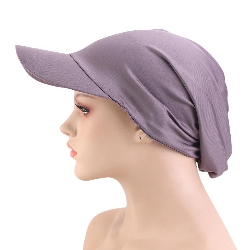 Spring and Summer Sun Hat Duck Tongue Brim Headscarf Hat Hair Care Cloth Cap Baseball Cap, Outdoor Sun Hat JDT-234D