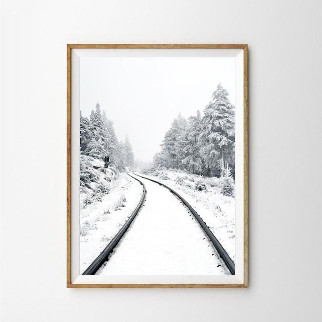 Christmas Decor Winter Snow Forest Deer Elk Owl Sunlight Painting Scenery Home Decor Canvas Poster Art Print Wall Picture