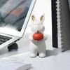 Rabbit Statue Collectible Home Decoration Animal Figure Cartoon Rabbit Statue For Bedroom Hallway Desk Shelf Table Bookshelf