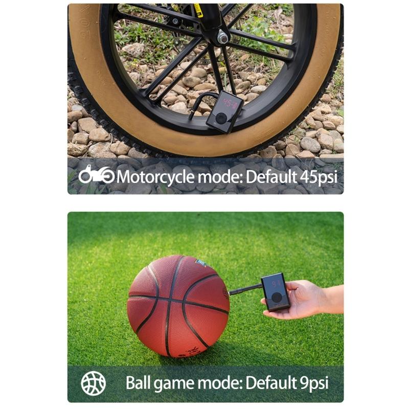 Compacts Digital Cycle Tire Inflator with Smarted Auto Stops Digital Pressure Monitor for Motor Sports Accessories