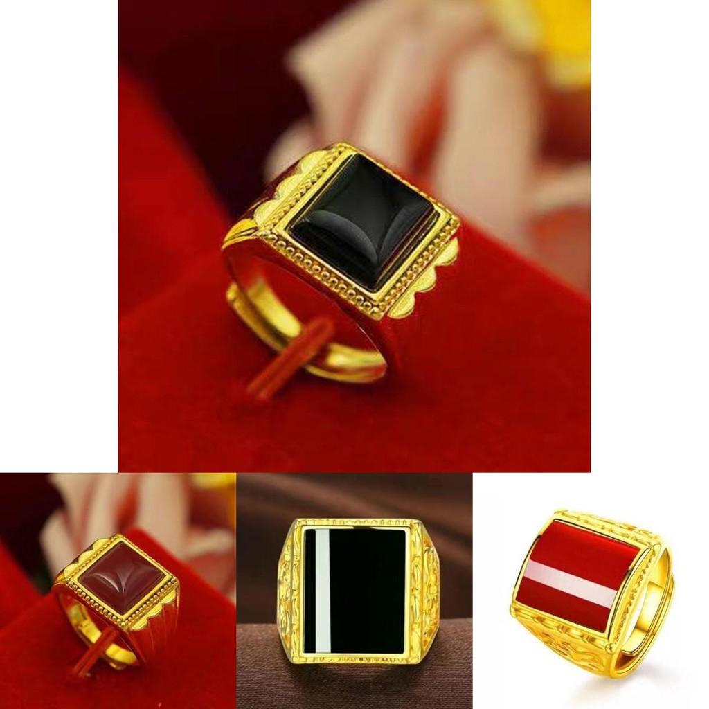 Chic Brass Gold-plated Open Ring With Dazzling Gemstone In Trendy Geometric Fashion Design