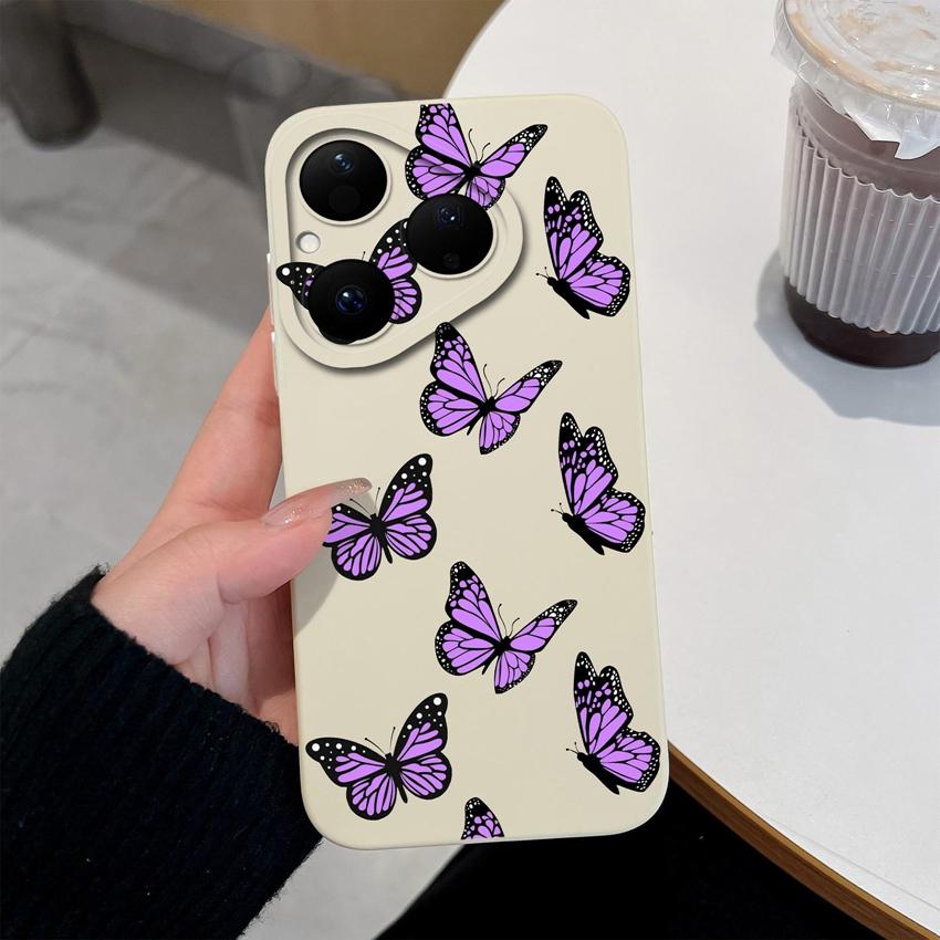 For Huawei Nova Y90 4E 5T Y70 Y72 6 7 8 9 SE Y61 Pura 80 Pro Soft Silicone Phone Covers Beautiful Sunflower Patterns Anti Slip Shell For Huawei Casing