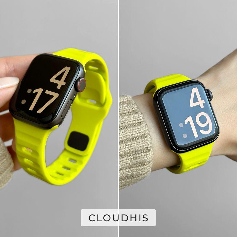 

Summer New Sports Silicone IWatch Strap for Apple Watch AppleWatch Breathable 8 Soft Ultra Men s 9 Niche S9 Women s S8 Trendy Fluorescence Green Ultra