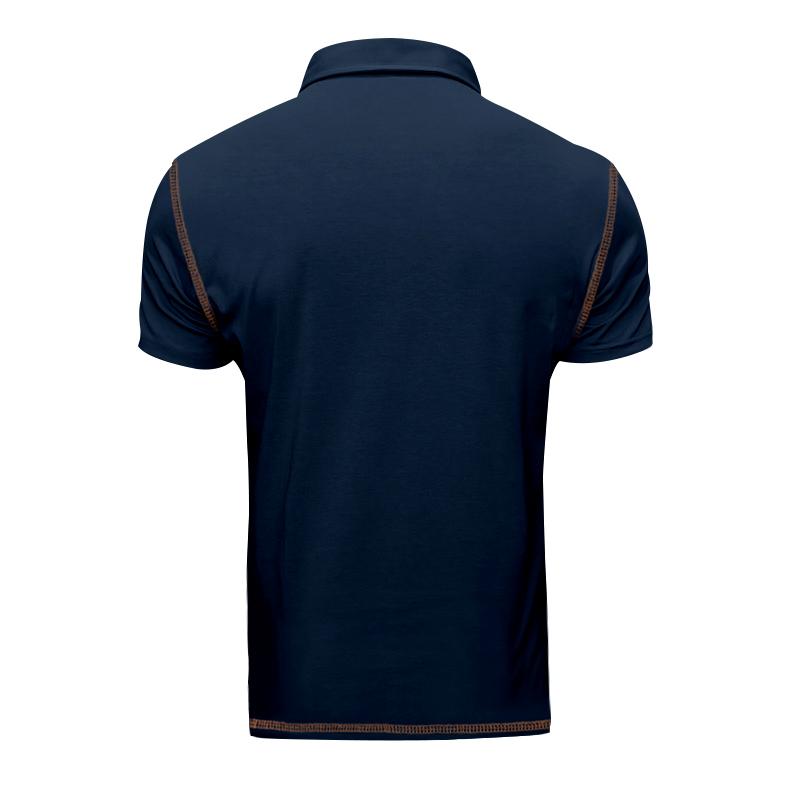 Men's Polo Shirt Summer Solid Color Button Pocket Short Sleeve Polo Shirt Street Stroll Fashion Casual Collar T-Shirts