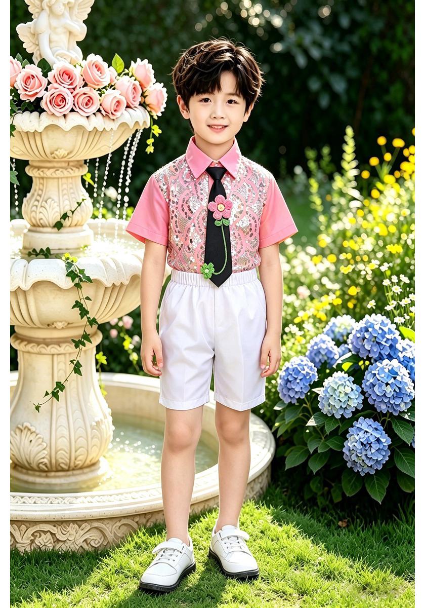 Blooming Future: Puffy Skirt Performance Costume for Kindergarten Dance 130cm