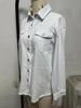 Women's Cross-Border Washed Denim Shirt Jacket - European & American Autumn/Winter Street Style with Frayed Hem