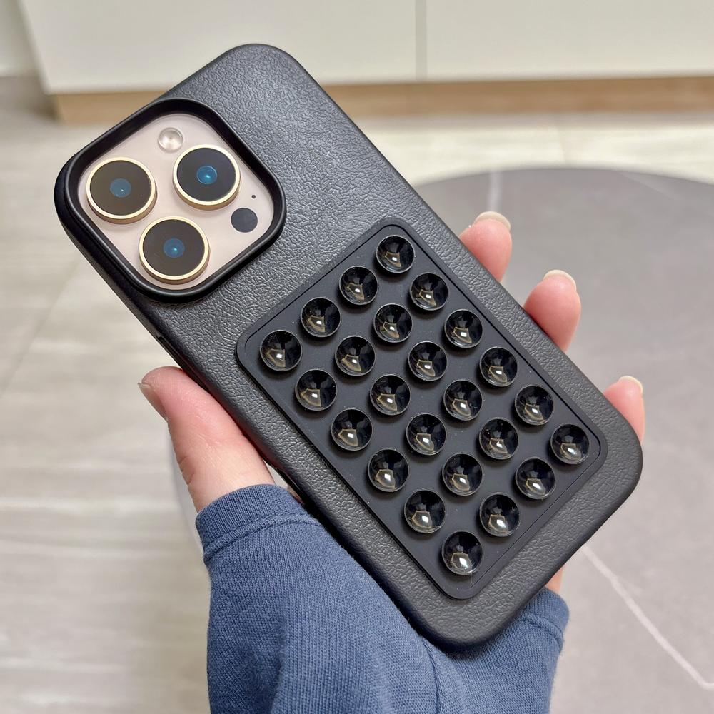 

Розкішний 3D Стенд на присосках Чохол для телефону з лічі для iPhone 16 15 14 Plus 13 12 11 Pro Max XR X XS М яка протиударна кришка For iPhone 16 Pro&Silicon