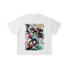 260 GSM Double Yarn 32 Count 100% Cotton Demon Slayer V2 Hashiras Print Unisex Heavy Cotton T Shirt