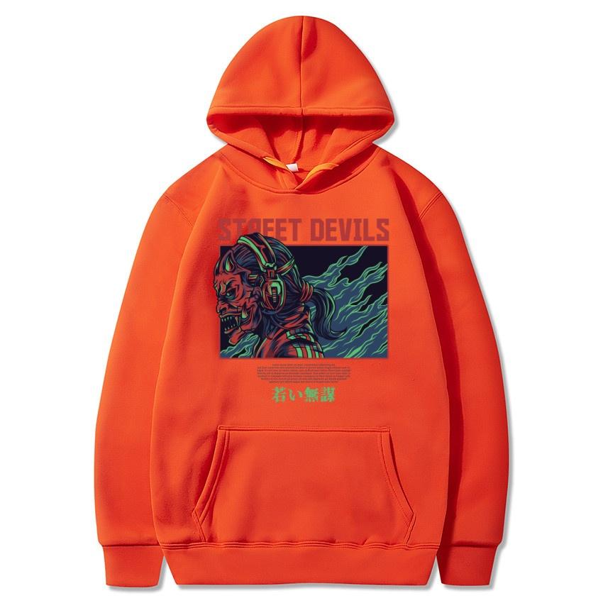 Autumn fleece hoodie youthful and fearless printed street fashion pullover men's and women's long sleeved warm hoodie