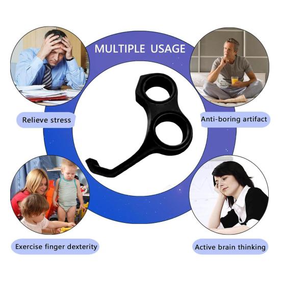 Ergonomic Phone Grip with Fidget Spinner 3D Printed PLA Multifunctional Stand