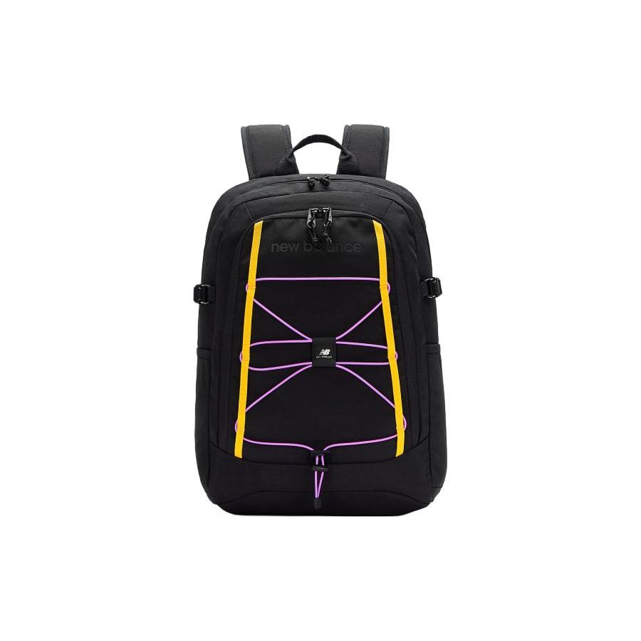 

New Balance Casual Versatile Zipper Backpack Fabric Large Size Unisex Backpacks Black LAB23023-TGD Black,Large