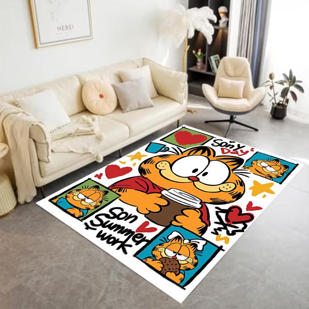 Garfield Cat Adventure Carpet Perfect for Kitchen Living Rooms Playrooms Foyer Anti-slip Rug Office home decor Spiritual Gift