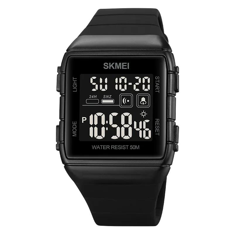 SKMEI 1960 Sports Digital Watch for Men Countdown Electronic Mens Wristwatches Waterproof Military Clock Reloj Masculino 1858