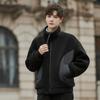 Autumn and Winter Granular Fleece Jacket Double-sided Wear Anti-lamb Wool Top Casual Fur Integrated Men's Clothing