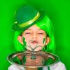 St. Patrick's Day Wire Shamrock Tree Topper Iron Metal Mini Small Tree Topper for St Patrick's Day Holiday Party Ornament Home Decoration