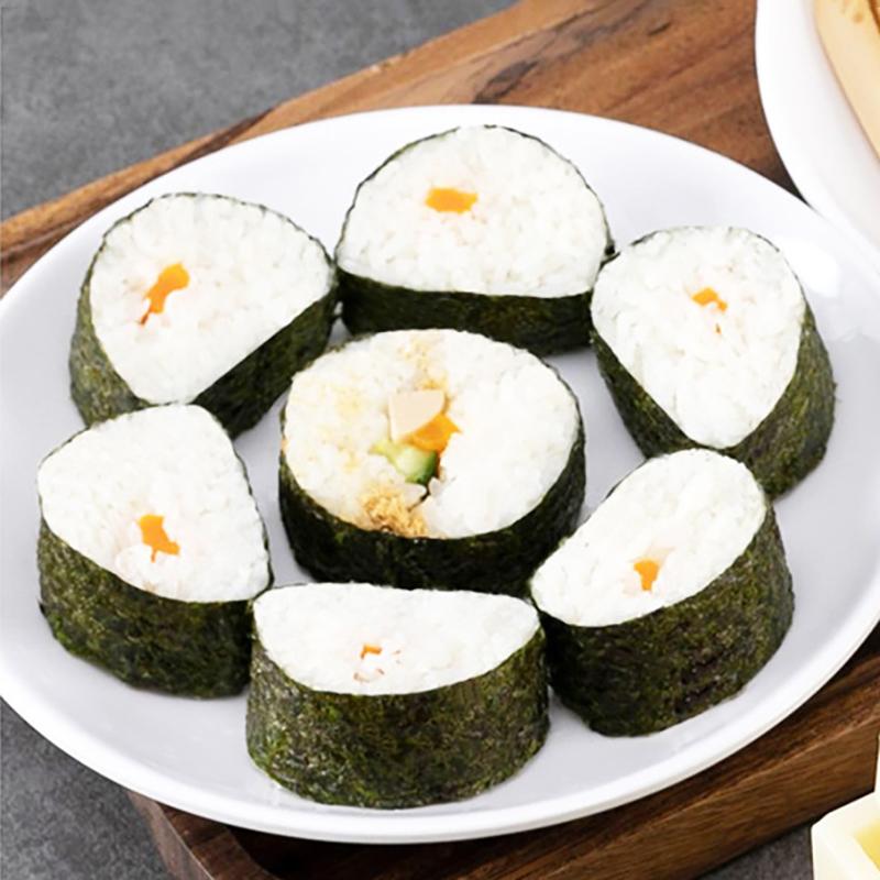 3Pcs/Set Sushi Maker Equipment Kit Plastic Kimbap Sushi Rolls Mold Round Square Heart-Shaped Sushi Making Tools Cake Roll Mold