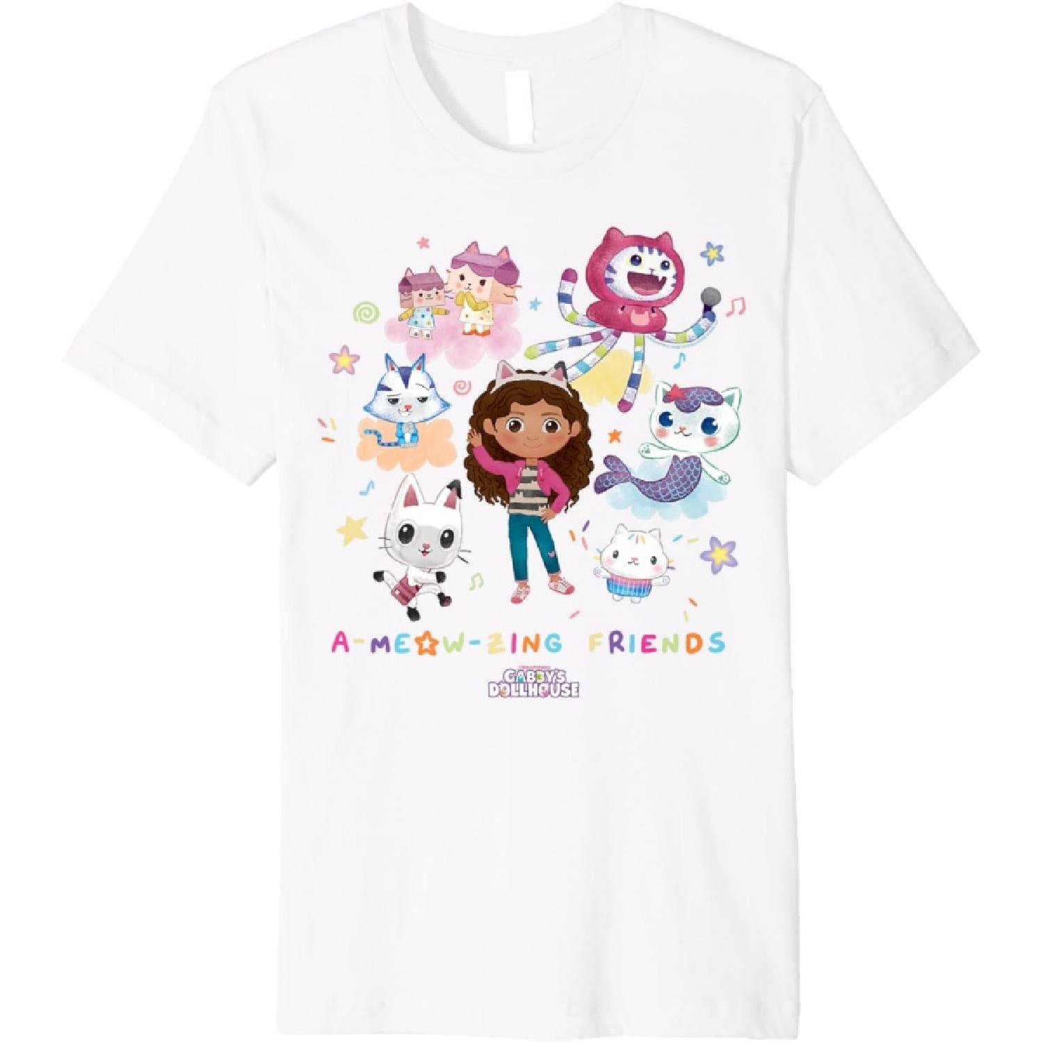 DreamWorks Gabby’s Dollhouse A-meow-zing Friends Premium T-Shirt S