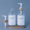 500ml Soap Dispenser Clear Refillable Plastic Pump Press Shampoo Dispenser Bottle Bathroom Accessories