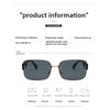 2PCS Square UV Frameless New Sunglasses Retro Blocking Sunglasses Ladies Men Gradient Lenses