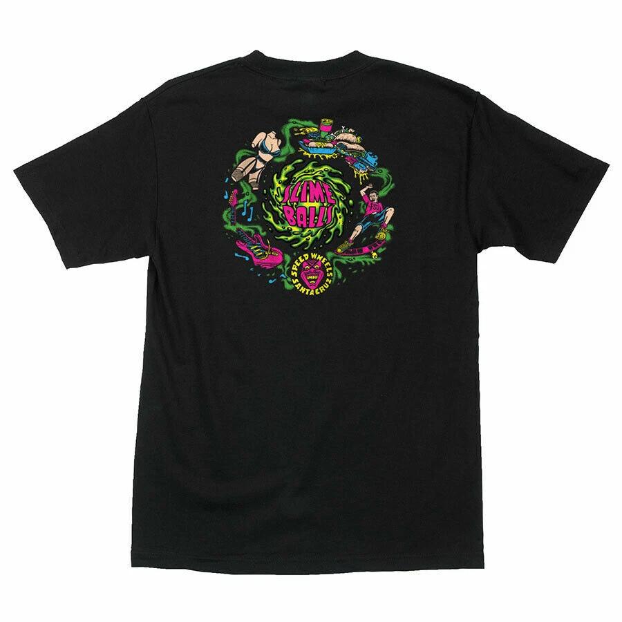 Santa Cruz SLIME BALLS VOMIT FSU 2 Skateboard T Shirt BLACK XL