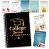 Livro de Cartões de Presente para Formatura Universitária com Envelopes para Dinheiro Cartões de Folha Solta de 24 Páginas Porta-Dinheiro Porta-Dinheiro Criativo para Estudantes Lembrança Pensada