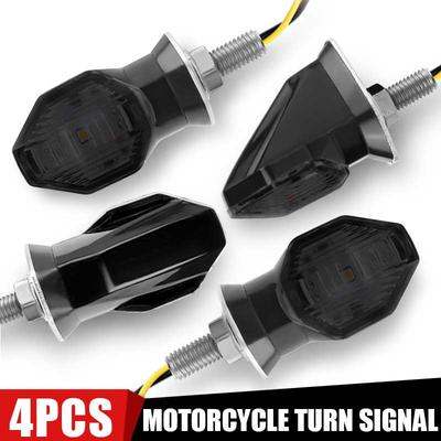 8mm 12V Universal Mini Motorcycle Led Turn Signal Indicator Light Turning Amber Flasher Arrow Led Lamp Bulb for Honda for