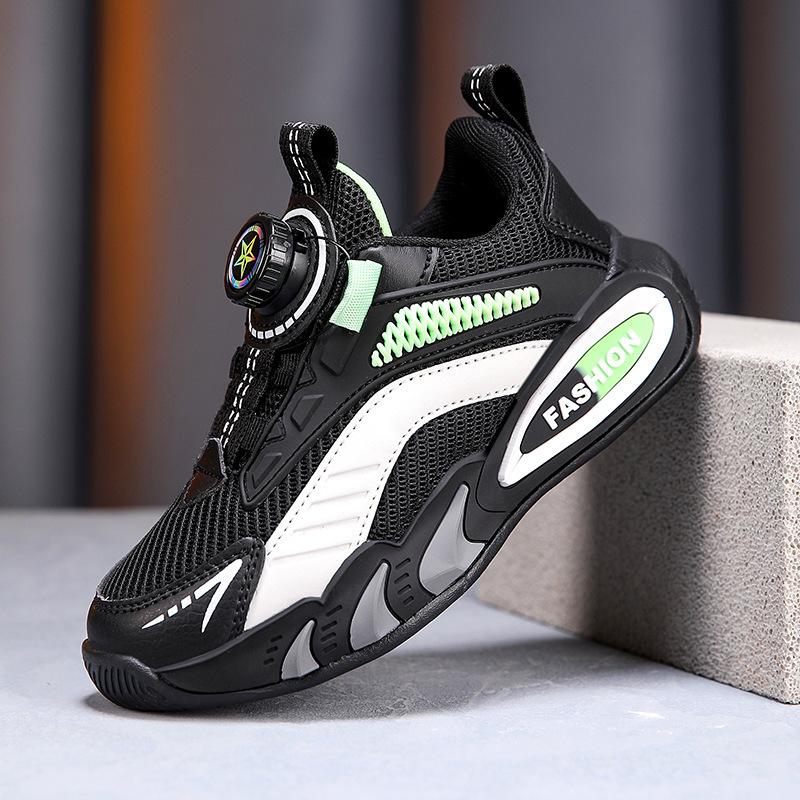 Elementary school students running middle school sports shoes hollow footwear children's classmates breathable bottom leisure primary school 2025 stu