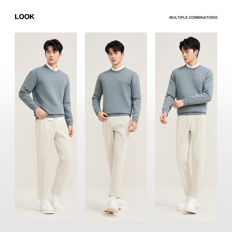 Men's Xinjiang Cotton Round Neck Pullover Sweatshirt