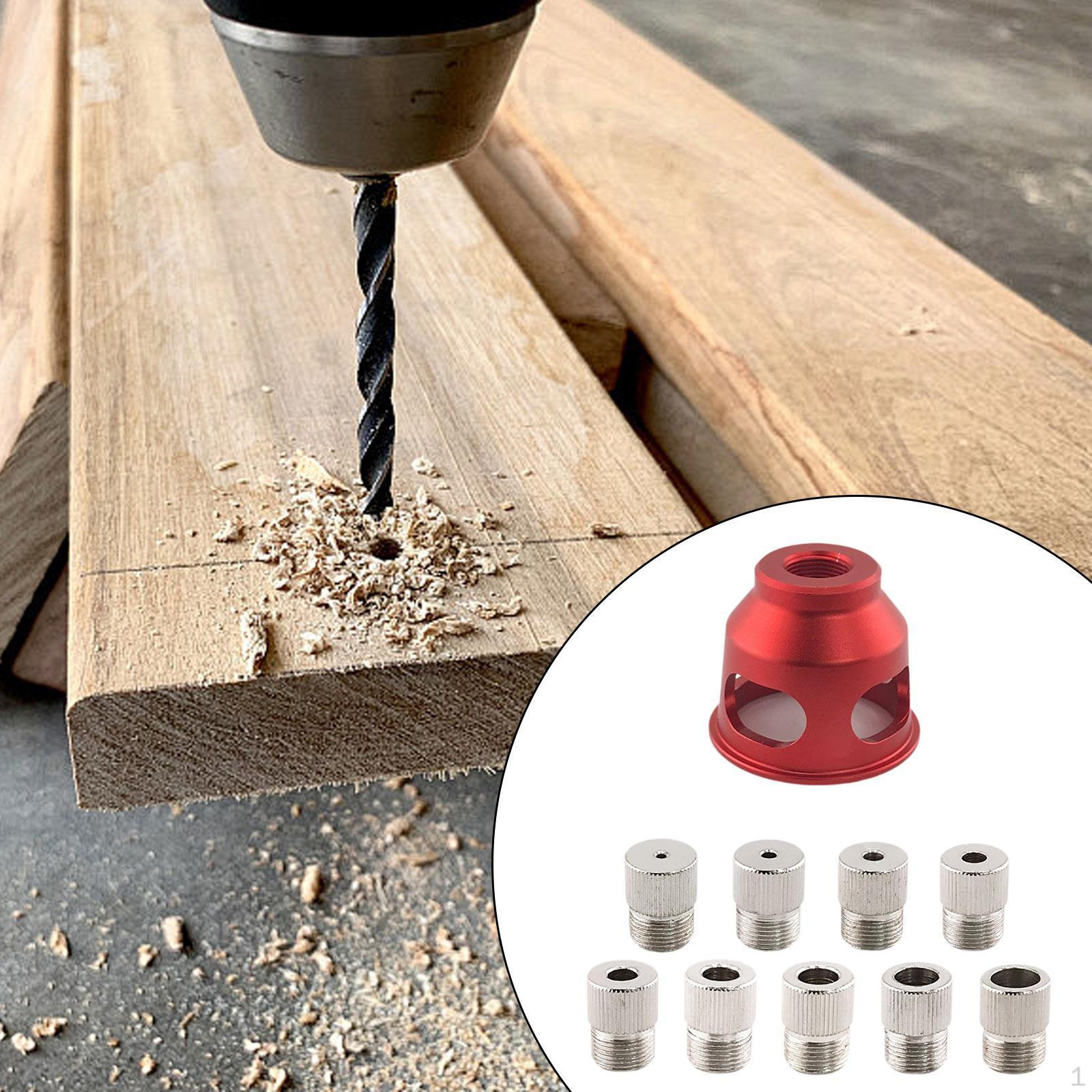 

Jig Hole Self Centering Drill Guide Kit Vertical Puncher Pocket Fixture Stainless Steel with червоний