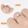 12Pcs Set Clear Ring Guard Tightener Adjustment Tool Loose Ring Spacers Ring Winding Wire  Men