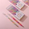 Christmas Color Fluorescent Neutral Pen Student Marking Hand Account Drawing Greeting Card Festival Atmosphere Spiral Pen 1.2mm