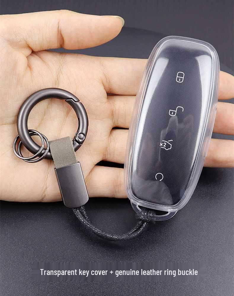Denza D9/N7/N8 Transparent Car Key Cover with Full Coverage