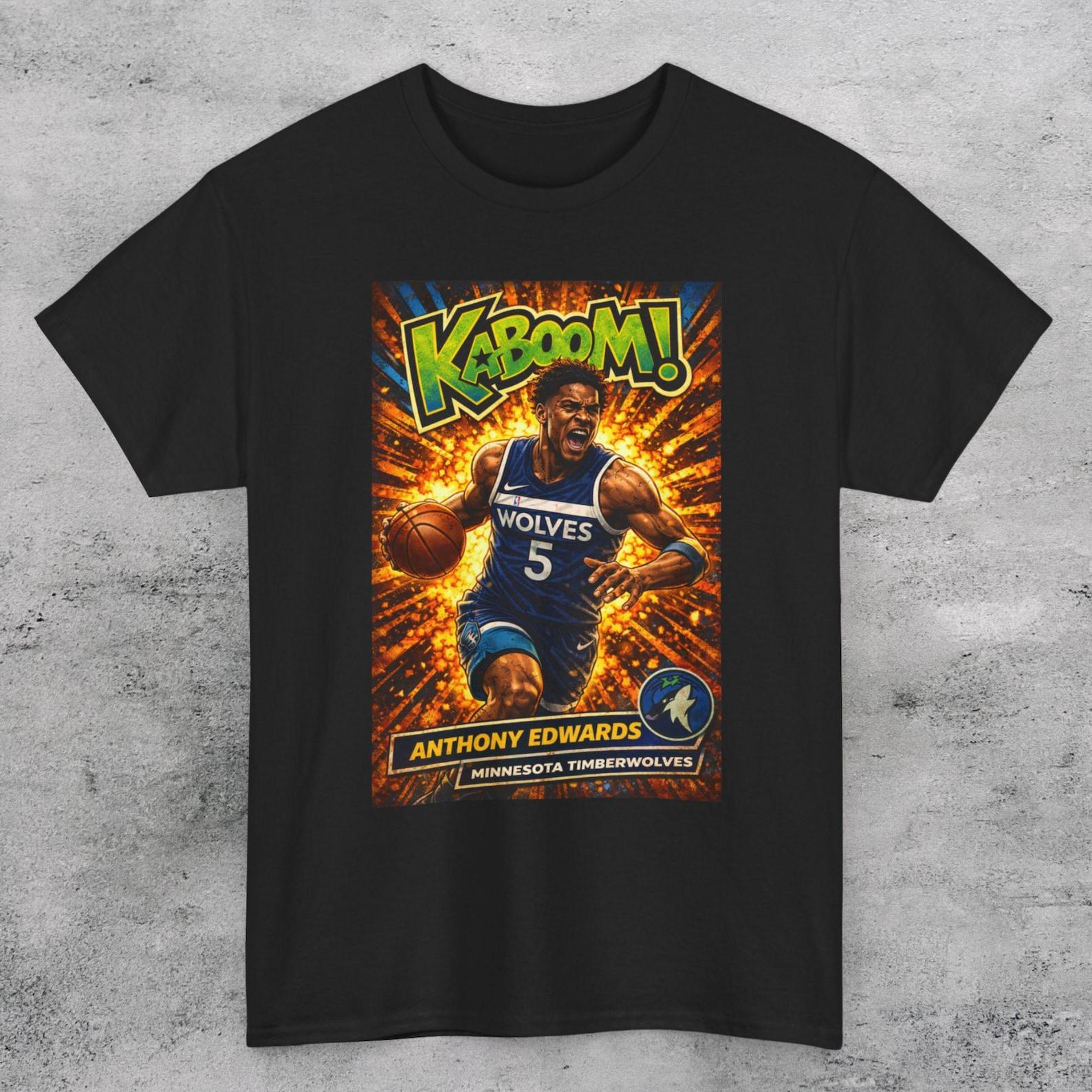 RARE Anthony Edwards Ka-Boom Variant Unisex T Shirt M