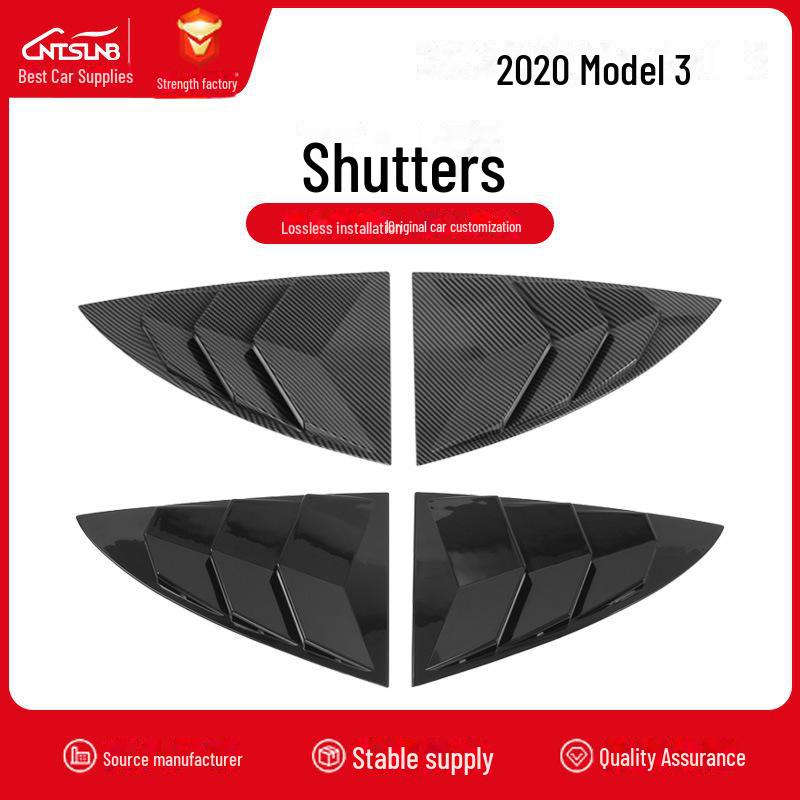 

Tesla Model 3/Y Carbon Fiber Rear Triangle Decorative Patch