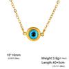 Turkish Blue Evil Eye Pendant Necklace Women Stainless Steel Gold Neck Chains Choker Amulet Jewelry Valentine Gift