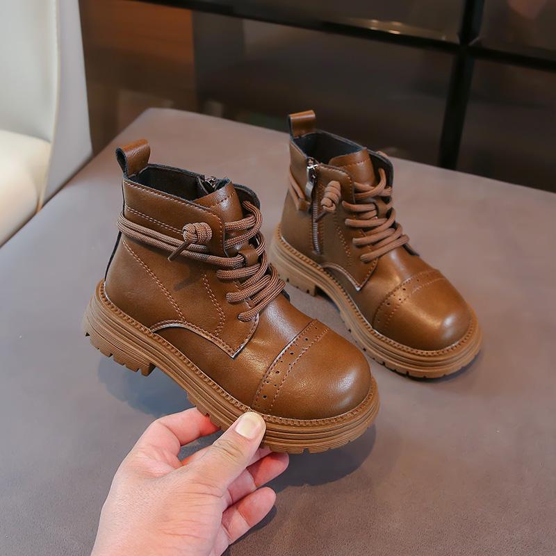 Spring Autumn Kids Shoes Boots for Girl Causal School Versatile Toddlers Non-slip Shoes Fashion Children Platform Ankle Boots