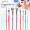 Children's 10-Piece Face and Body Paint Brush Set