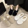 Mao Mao Shoes Women's Winter Flat-bottomed New Lazy Shoes Cotton Shoes Warm Doudou Women's Shoes