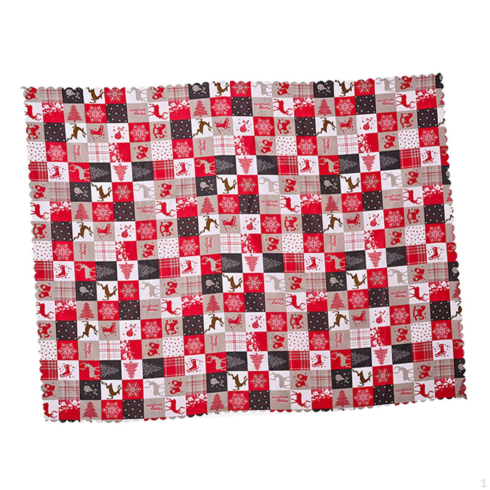 Christmas Tablecloth for Rectangle Tables Table Cover Kitchen Decorative Style A