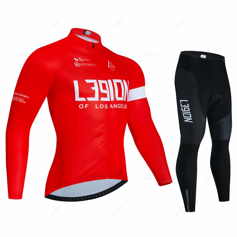 2026 Ademend Wielrenpak Set Heren Lente Sport Wielertrui Herfst Mtb Fietskleding Zomer Lange Mouw Triathlon Mountainbike Koersbroek Set