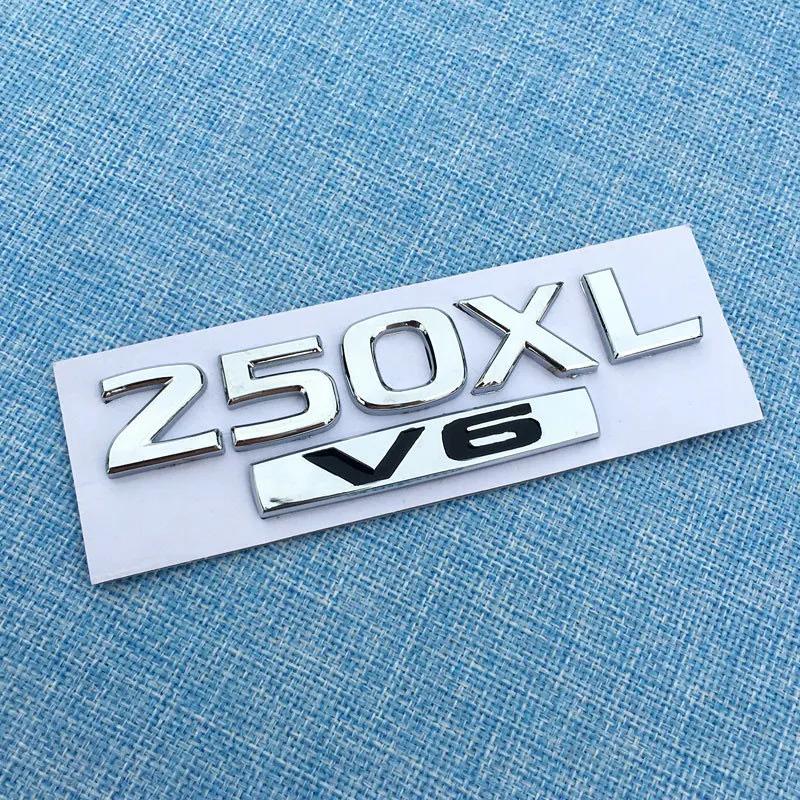 2.5XV 350JM 2.5XL 230JK 250XV V6 TEANA letter badge car stickers For Nissan Teana displacement label body trunk decorate logo