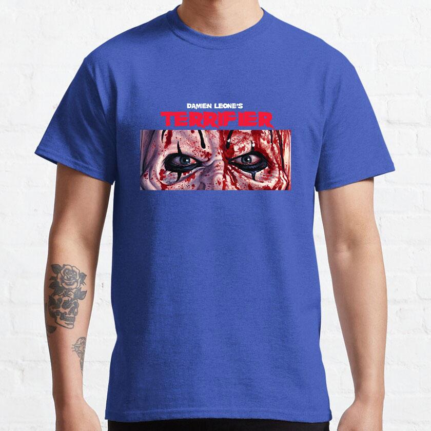 The Clown Art horror movie terrifier 2 slasher film scary halloween scream film killer clown 100 cotton printed t shirt for Unisex