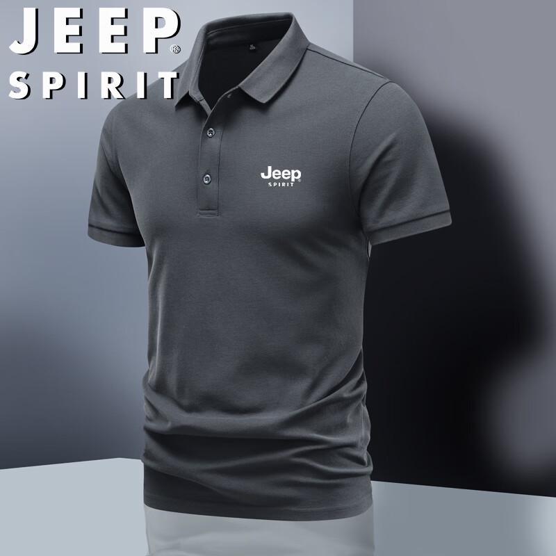 

JEEP SPIRIT Men s Lightweight Summer Polo T-Shirt 4XL