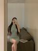 Women's Summer Off-Shoulder Knit Dress - Solid Color, Sexy Slim Fit, Waist-Cinched, Hip-Hugging Short Skirt
