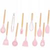 Set di Accessori per la Cucina Utensili da Cucina 12 Pezzi. Set Bambù Silicone