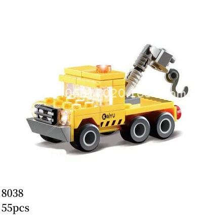 MOC Engineering Truck Building Blocks City Construction Crane Bulldozer Car Bricks Set Children Kids Toys for Boy